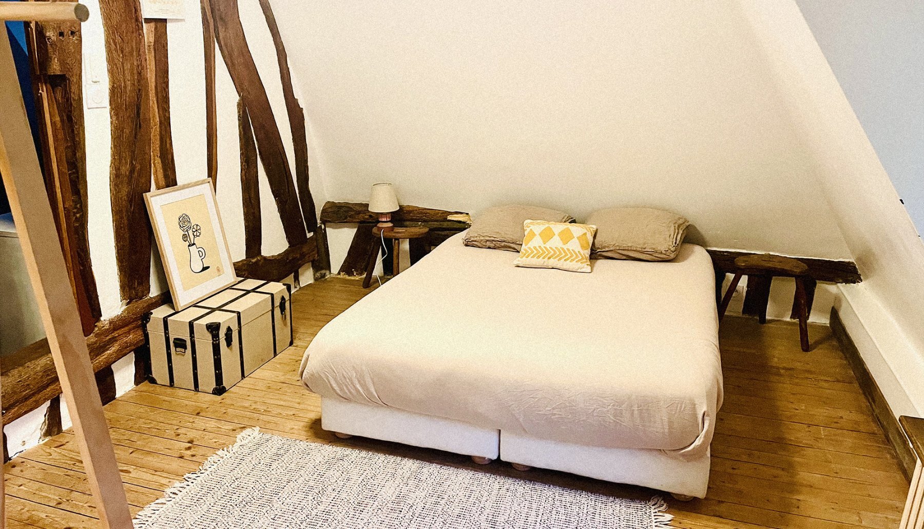 chambre bleue gite normandie 3 fresnes